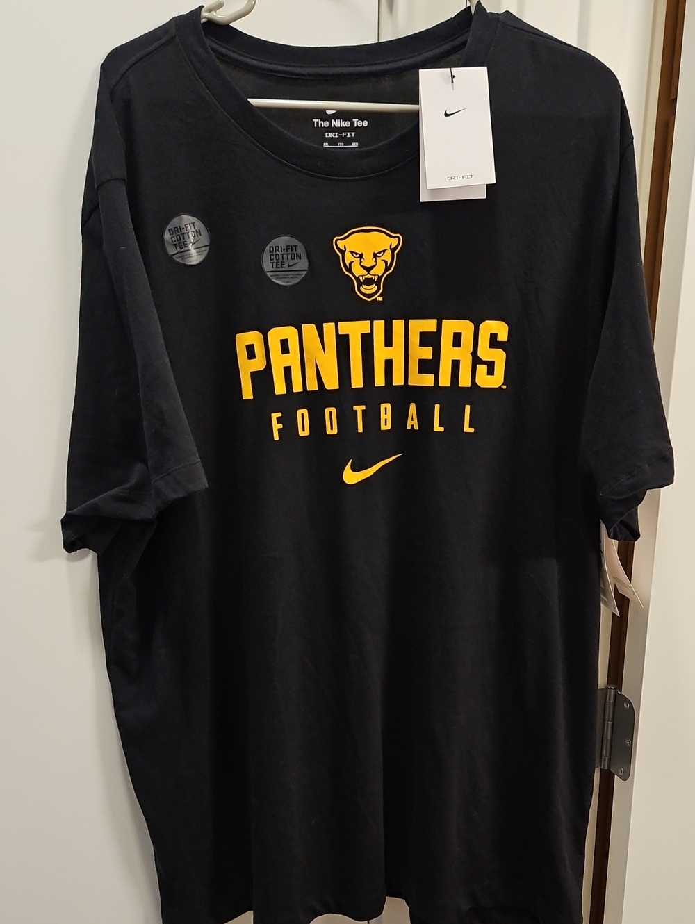 Nike Black & Gold Panthers Football Tee